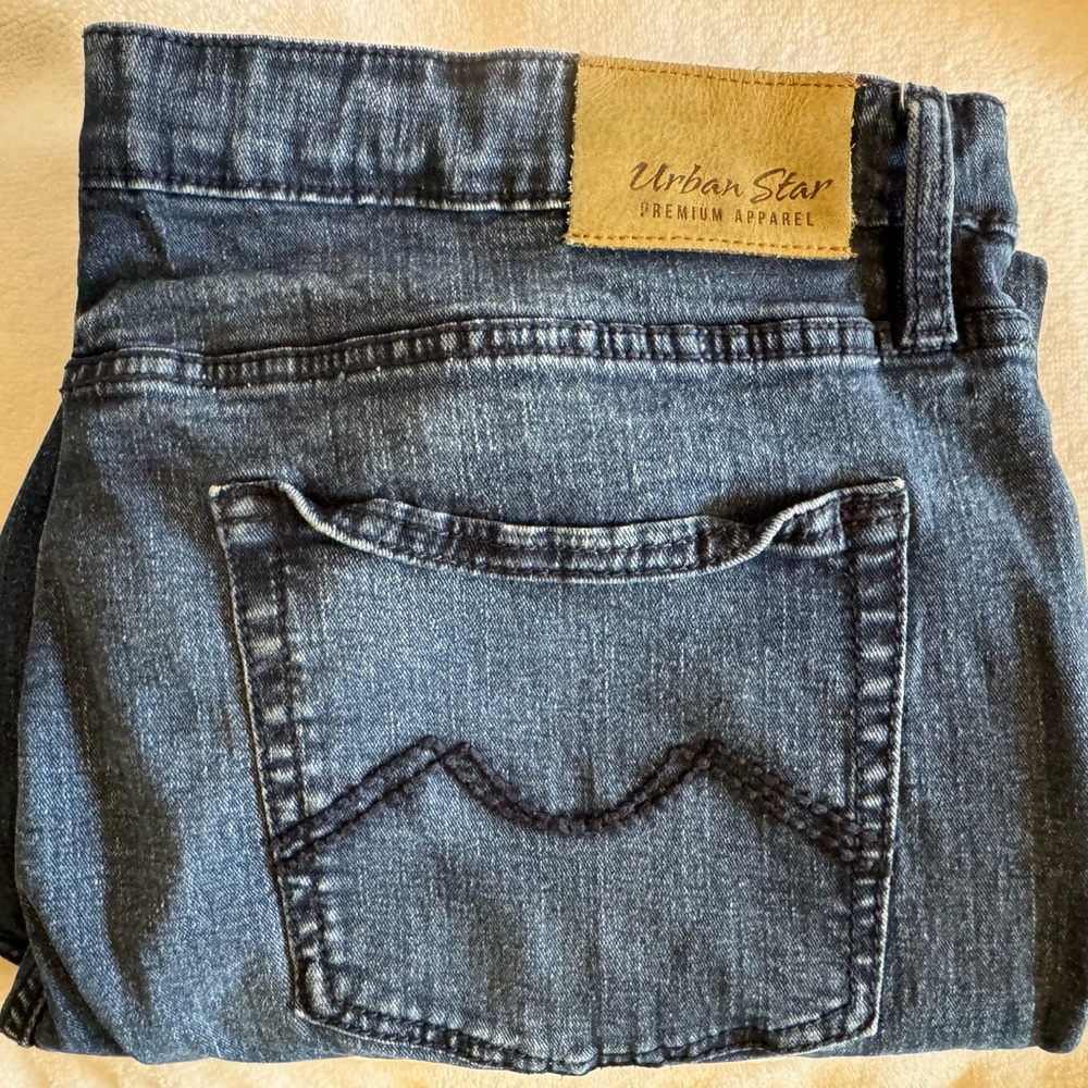 Urban Star Premium Apparel Men’s Dark Blue Denim Jeans